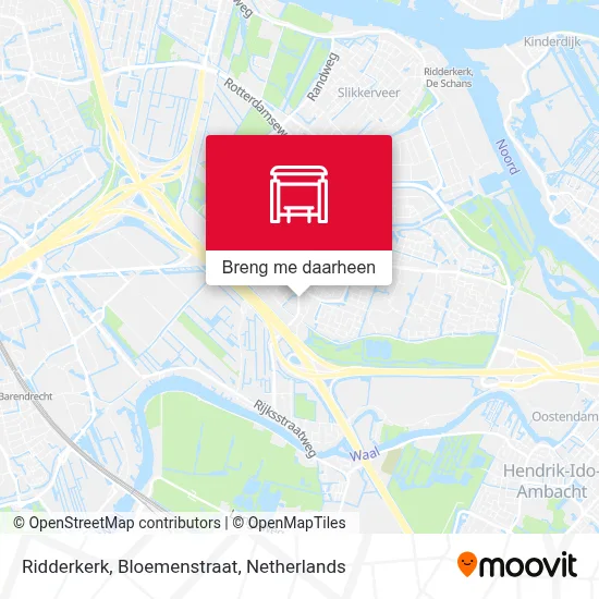 Ridderkerk, Bloemenstraat kaart