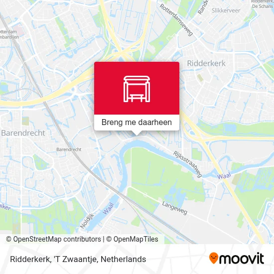 Ridderkerk, 'T Zwaantje kaart