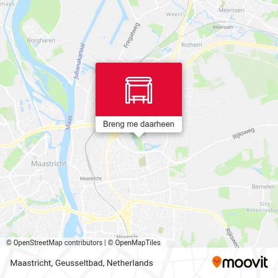 Maastricht, Geusseltbad kaart