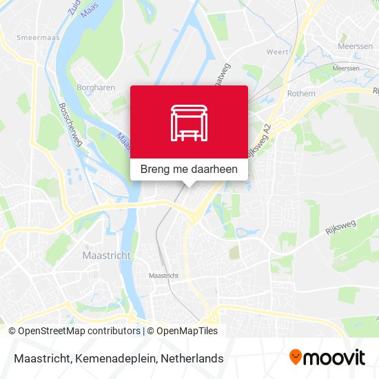 Maastricht, Kemenadeplein kaart