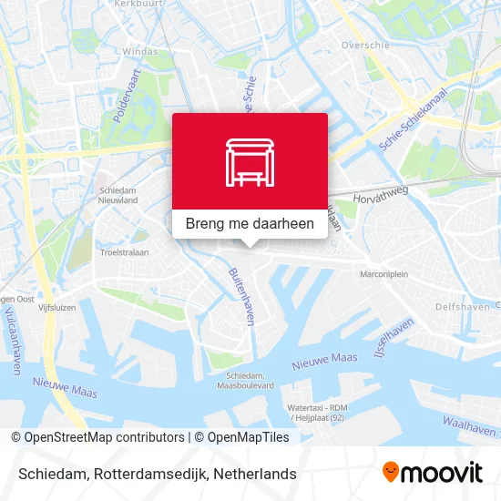 Schiedam, Rotterdamsedijk kaart