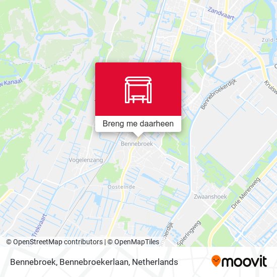 Bennebroek, Bennebroekerlaan kaart