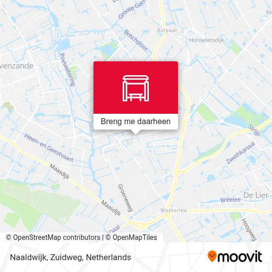 Naaldwijk, Zuidweg kaart