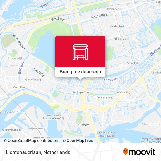 Lichtenauerlaan kaart