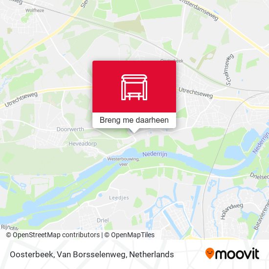 Oosterbeek, Van Borsselenweg kaart