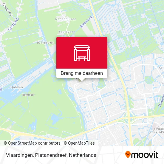 Vlaardingen, Platanendreef kaart