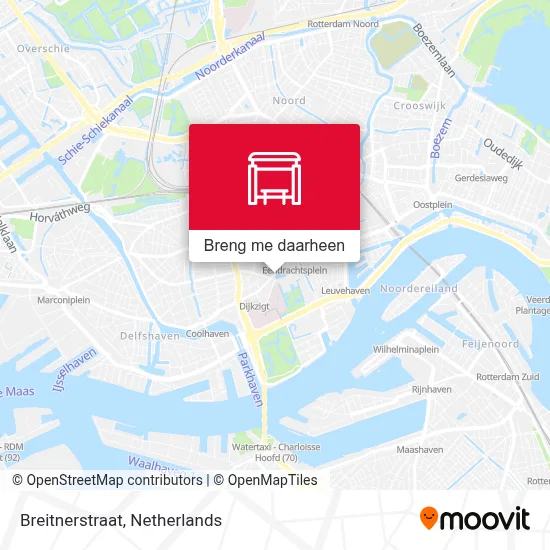 Breitnerstraat kaart