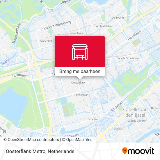 Oosterflank Metro kaart