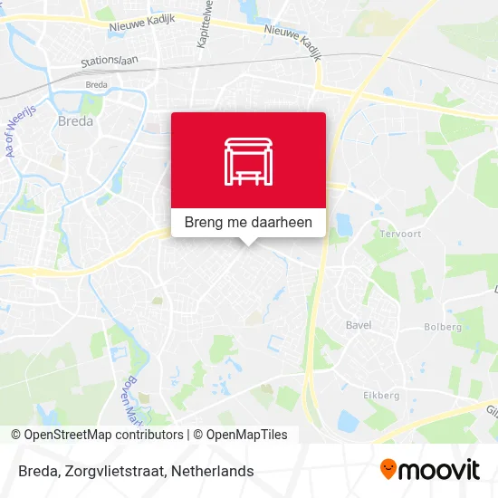 Breda, Zorgvlietstraat kaart