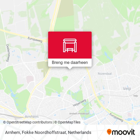 Arnhem, Fokke Noordhoffstraat kaart