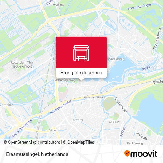 Erasmussingel kaart