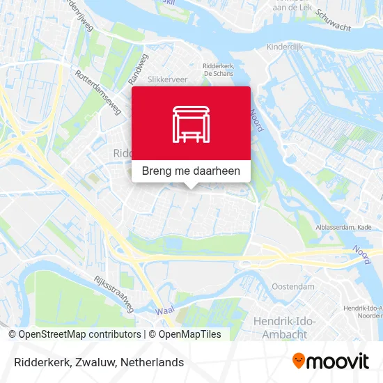 Ridderkerk, Zwaluw kaart