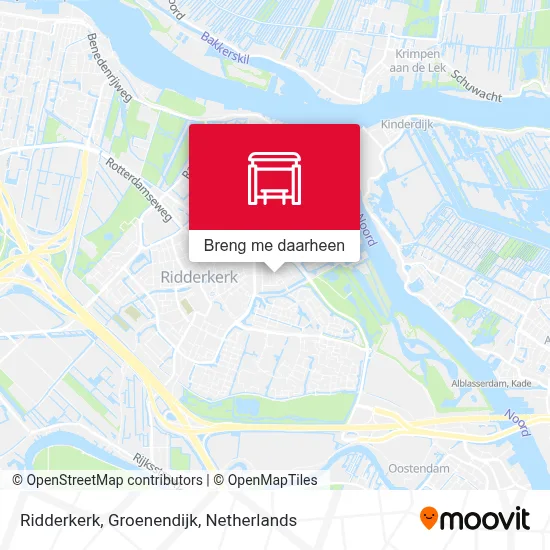 Ridderkerk, Groenendijk kaart