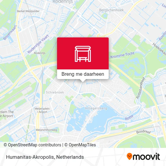 Humanitas-Akropolis kaart