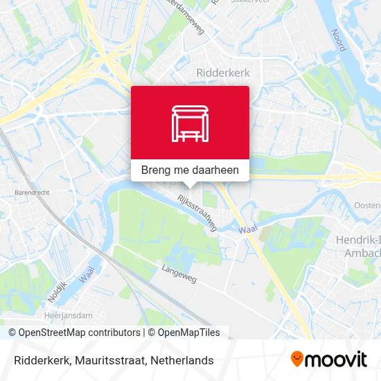 Ridderkerk, Mauritsstraat kaart