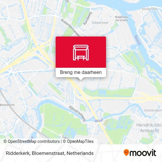 Ridderkerk, Bloemenstraat kaart