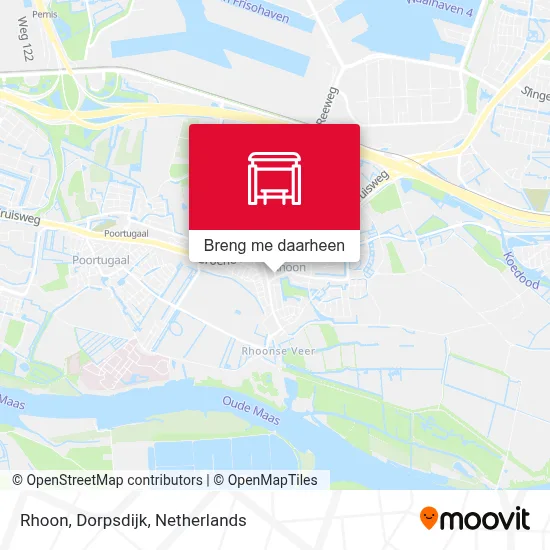 Rhoon, Dorpsdijk kaart