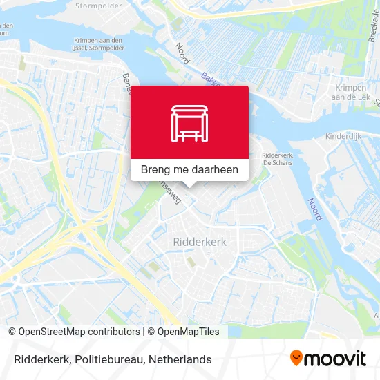 Ridderkerk, Politiebureau kaart