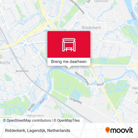 Ridderkerk, Lagendijk kaart