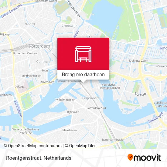 Roentgenstraat kaart