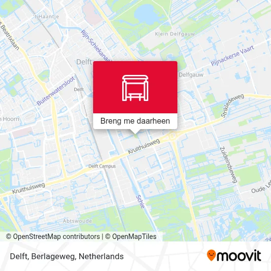 Delft, Berlageweg kaart