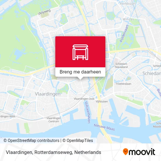 Vlaardingen, Rotterdamseweg kaart