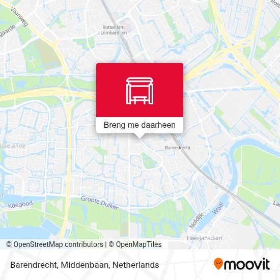 Barendrecht, Middenbaan kaart
