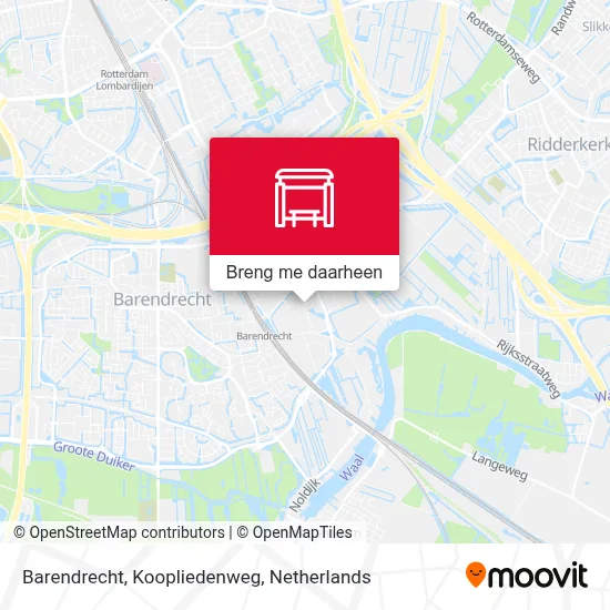 Barendrecht, Koopliedenweg kaart