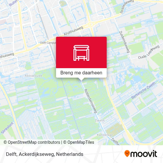 Delft, Ackerdijkseweg kaart
