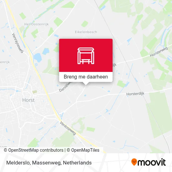 Melderslo, Massenweg kaart