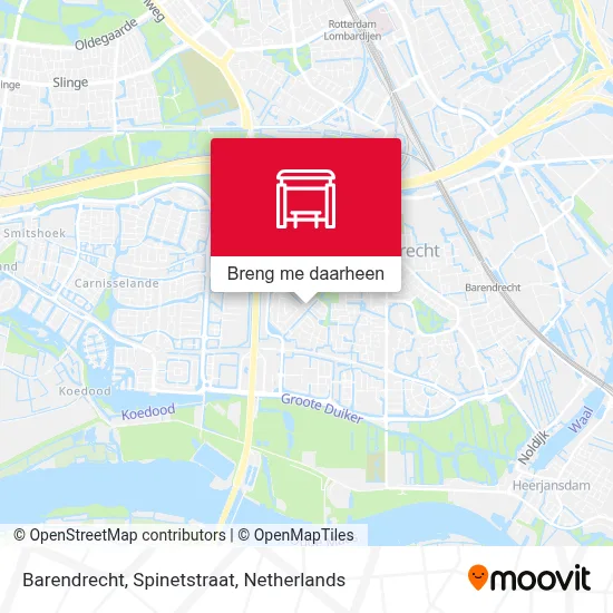 Barendrecht, Spinetstraat kaart