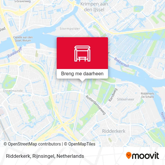 Ridderkerk, Rijnsingel kaart