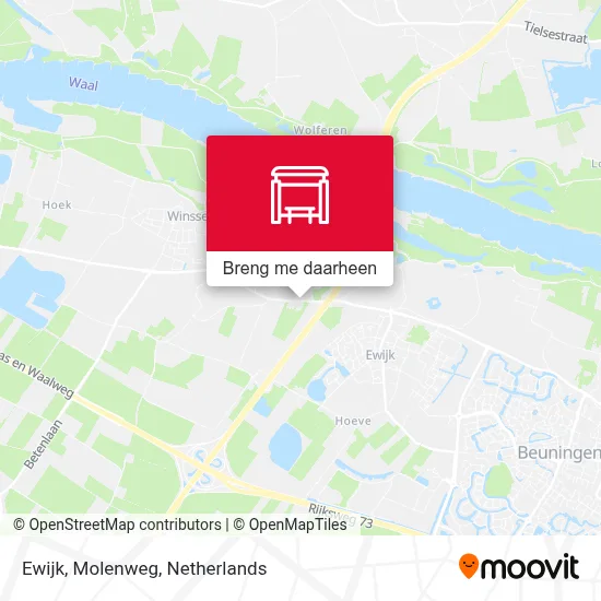Ewijk, Molenweg kaart
