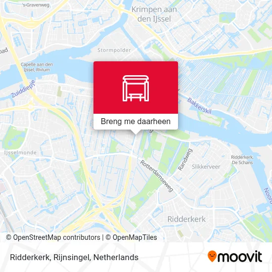 Ridderkerk, Rijnsingel kaart