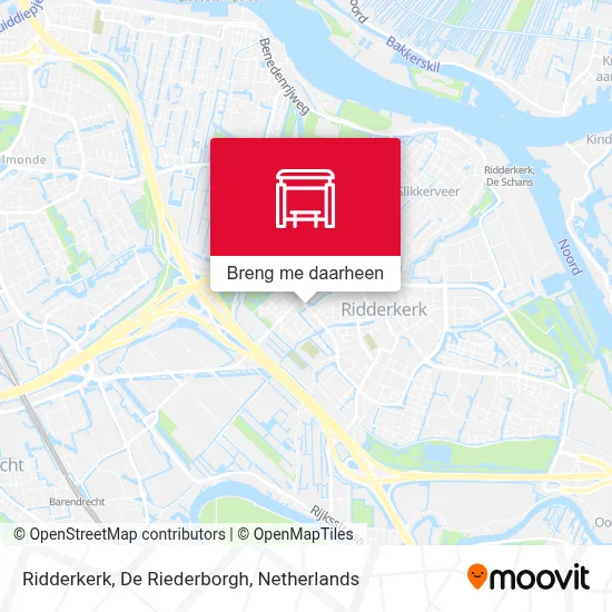 Ridderkerk, De Riederborgh kaart