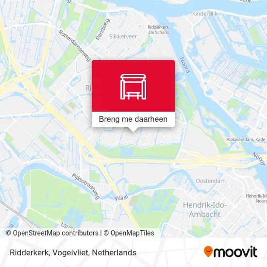 Ridderkerk, Vogelvliet kaart