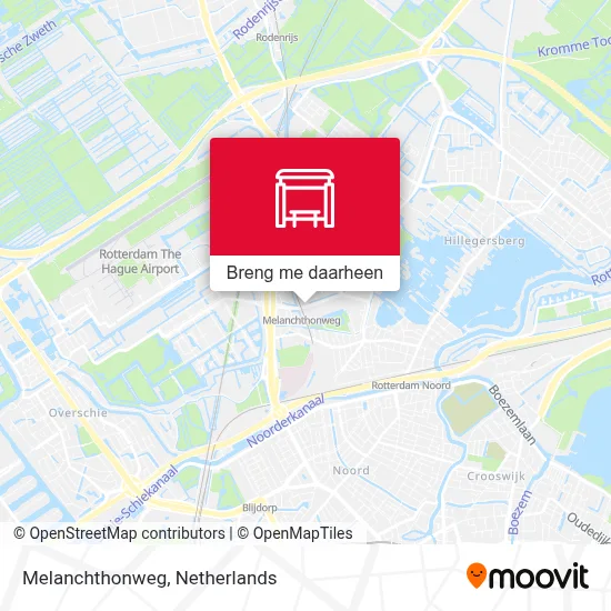 Melanchthonweg kaart