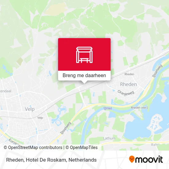 Rheden, Hotel De Roskam kaart