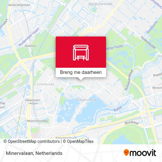Minervalaan kaart