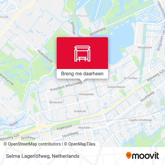 Selma Lagerlöfweg kaart