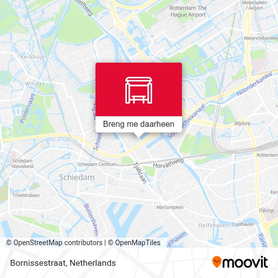 Bornissestraat kaart