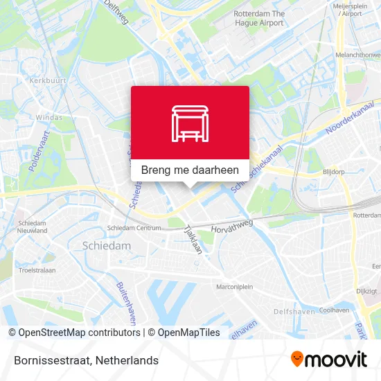 Bornissestraat kaart