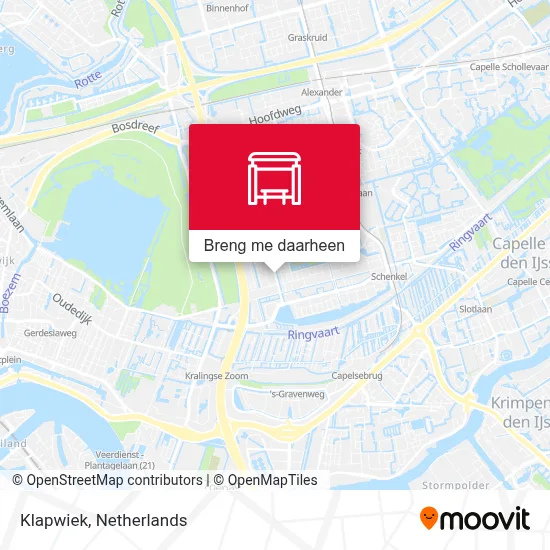 Klapwiek kaart