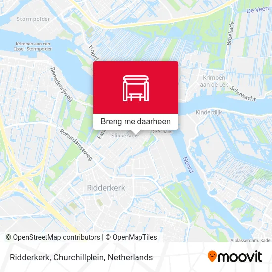 Ridderkerk, Churchillplein kaart