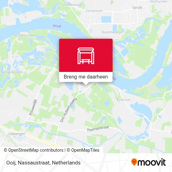 Ooij, Nassaustraat kaart