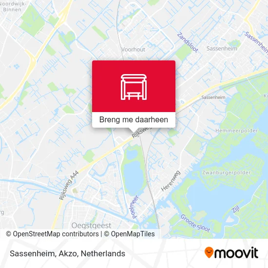 Sassenheim, Akzo kaart