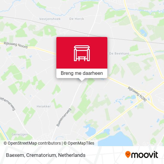 Baexem, Crematorium kaart