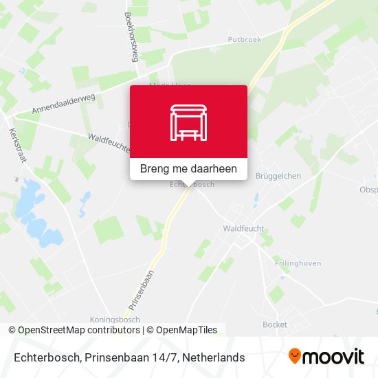 Echterbosch, Prinsenbaan 14/7 kaart
