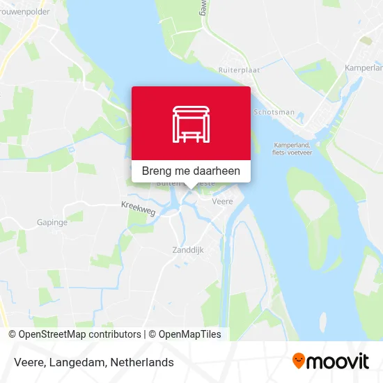 Veere, Langedam kaart