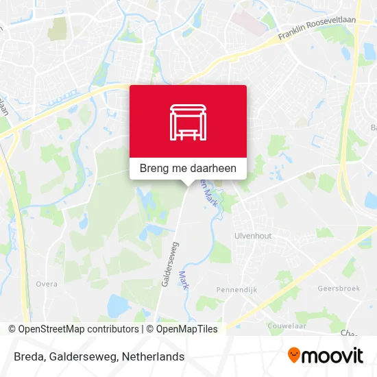 Breda, Galderseweg kaart